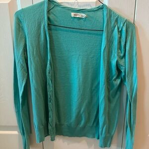 Old Navy Women's Turquoise Cardigan Sweater